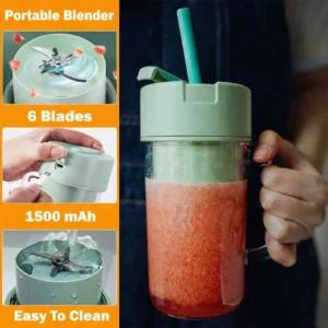 Crusher-Juicer-2-in-1-Mini-Portable-Blender-Cup-6-Blade-USB-Type-C-Rechargeable-Smoothie-Juice-Maker-500ml-6